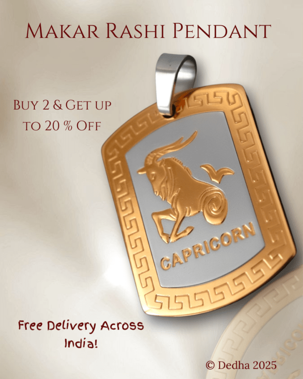 Makar Rashi Pendant