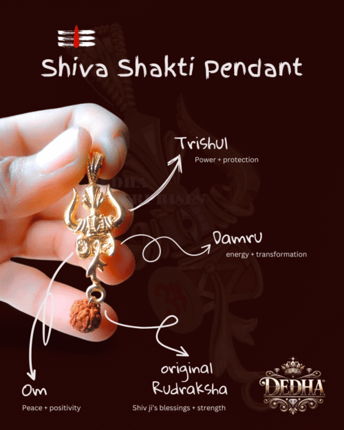 Shiva shakti pendant